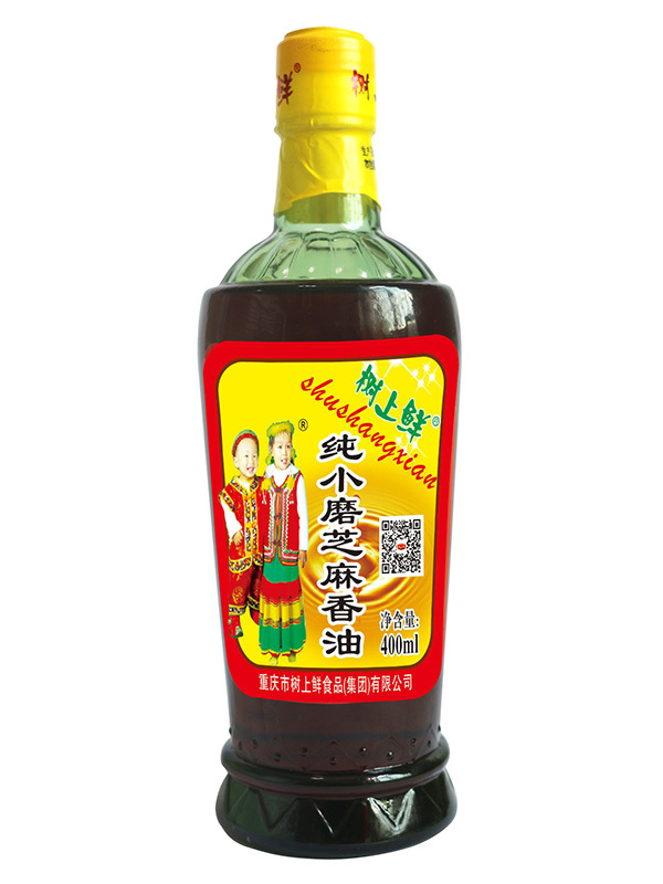 樹上鮮純小磨芝麻香油400ml